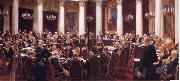 Ilya Repin Formal Session of the State Council Held to Hark its Centeary on 7 May 1901,1903 France oil painting artist